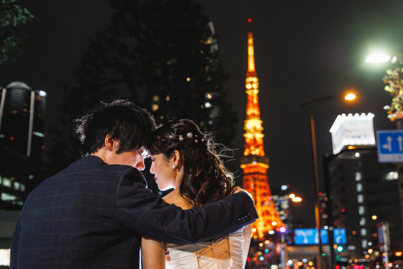 【問い合わせ多数!】東京タワー洋装夜ロケーション♫