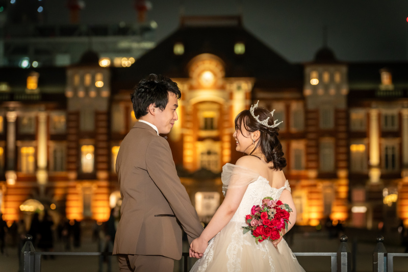 結びは手つなぎショットを♡