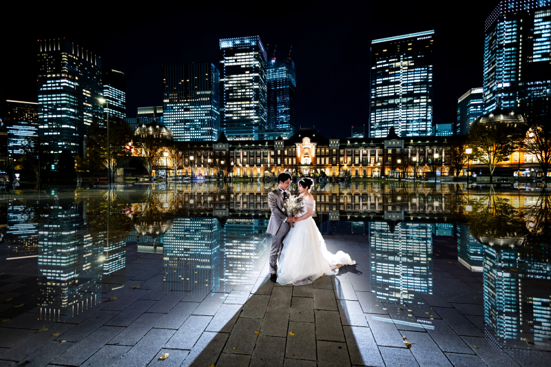 ダイナミックなリフレクション写真