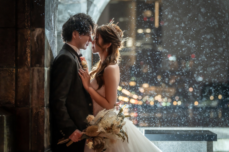 夜景×3ロケ×リフレクション。感動の瞬間を詰め込んだアルバム付き前撮り