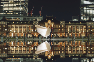 家族と一緒に東京駅で一生の思い出を作る特別なウェディングフォト