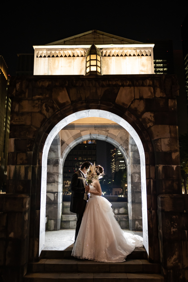 光を使用してのシルエットショット