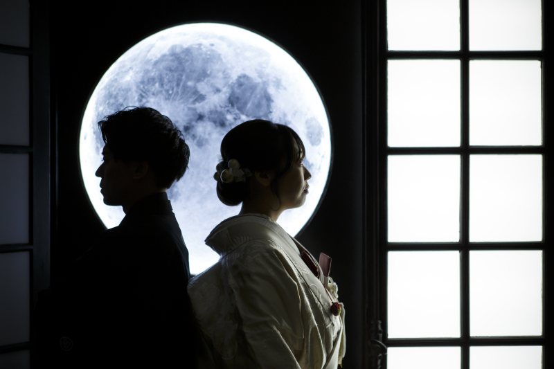 幻想的なシルエットショット