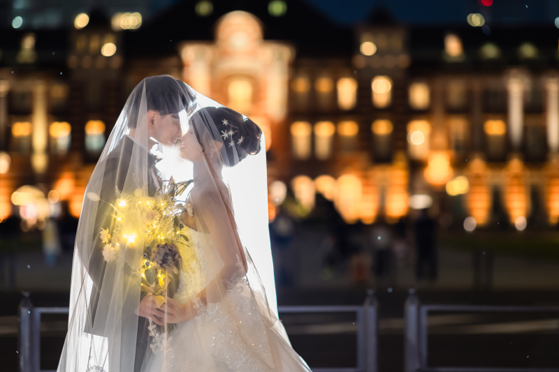 ロングベールに包まれて