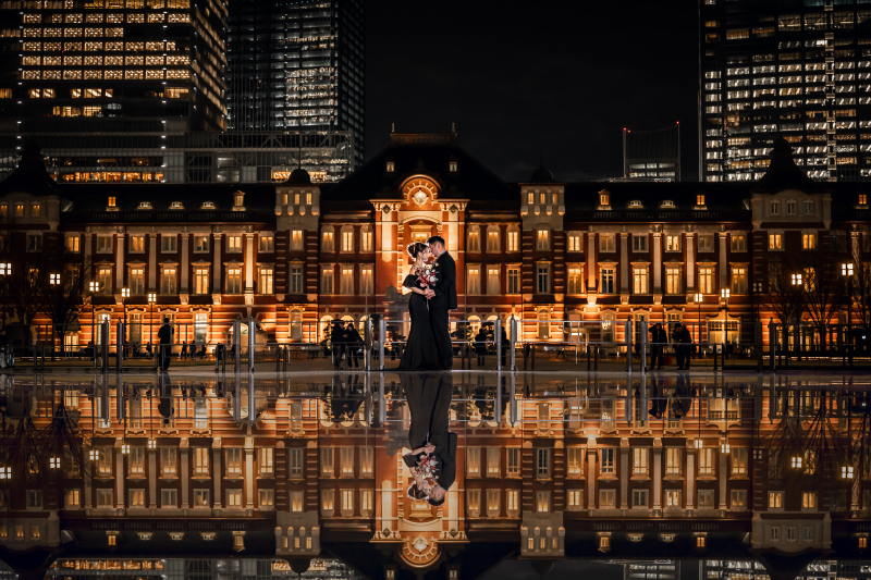 和装スタジオと夜の洋装1ロケーションで満足♪