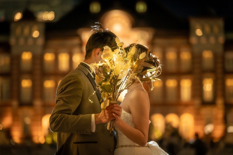 素敵なブーケを使用して