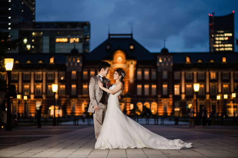 東京駅のライトアップ