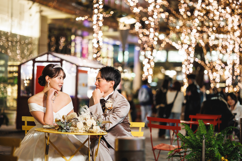 おしゃれなカフェにて