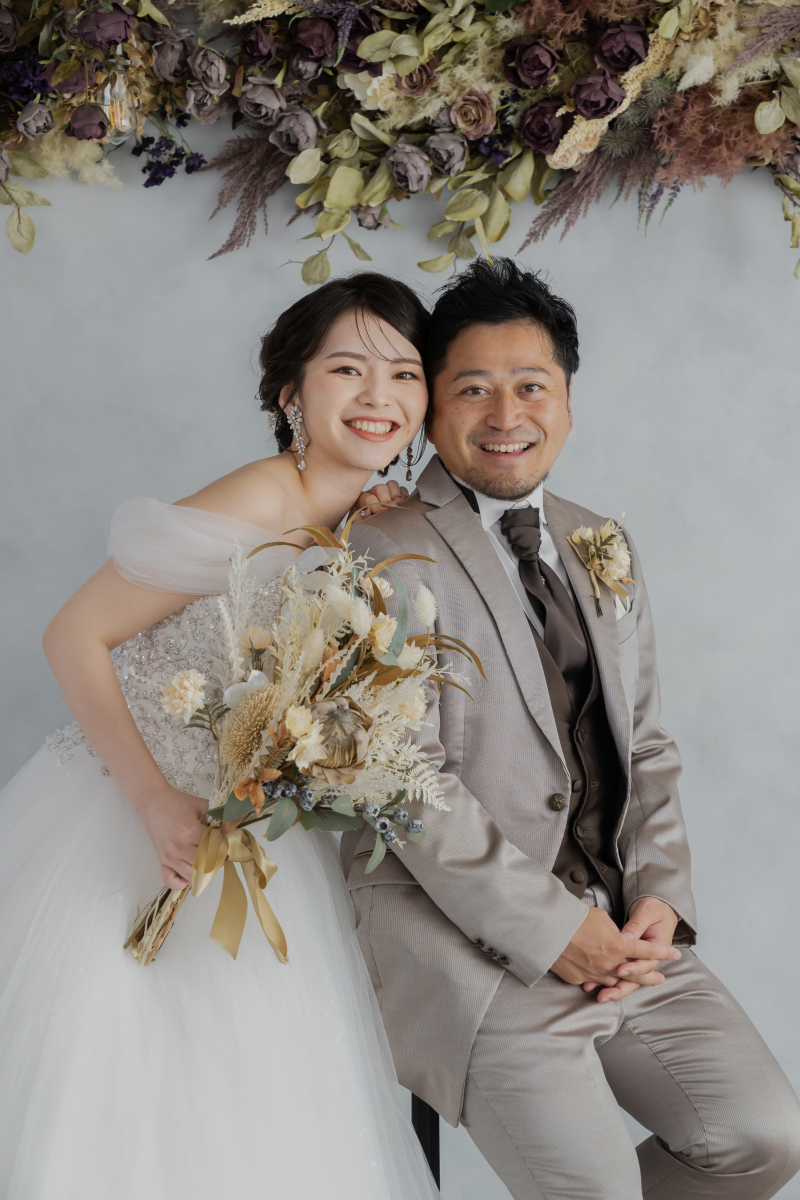 ハイチェアに座って…