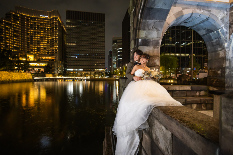 水面にうつる夜景がgood**