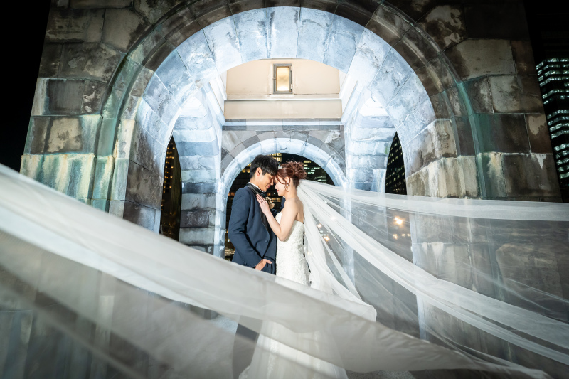 和田倉門でのロングベールショット