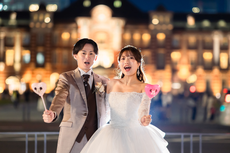 結びは笑顔で**