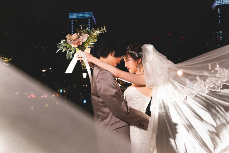 ドラマティックなベールショット