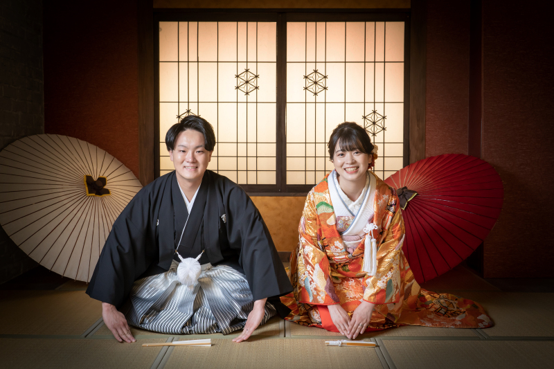 正座でのお辞儀ショット♪