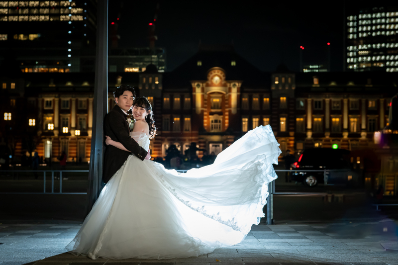 街灯の前で・・・