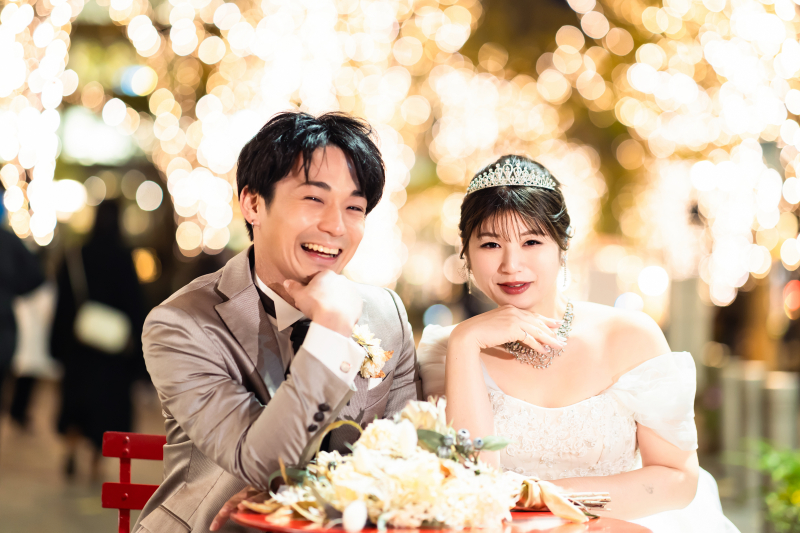 イベント中は可愛いテーブルと椅子が