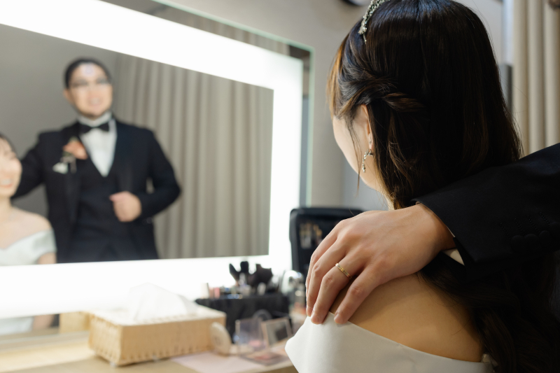 鏡に寄るふたりのきらめき