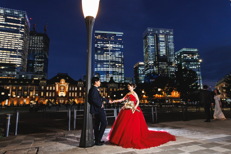 まだ青さの残る空も素敵な瞬間♡