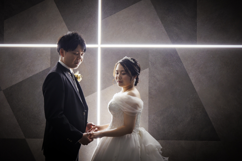 厳かな雰囲気で