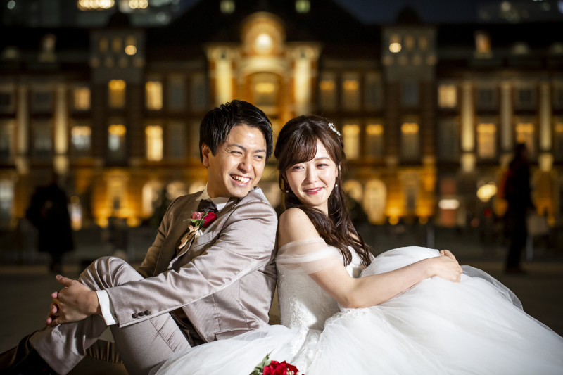 背中合わせでの一枚