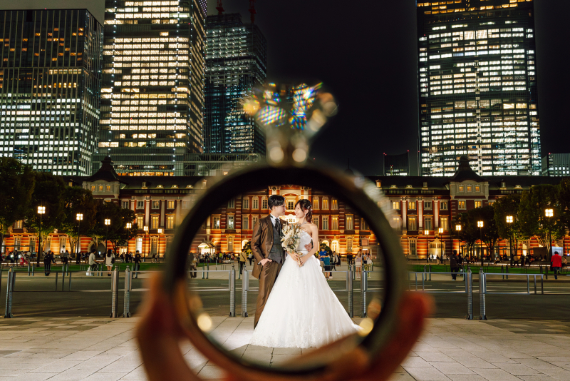 指輪のフレームも*