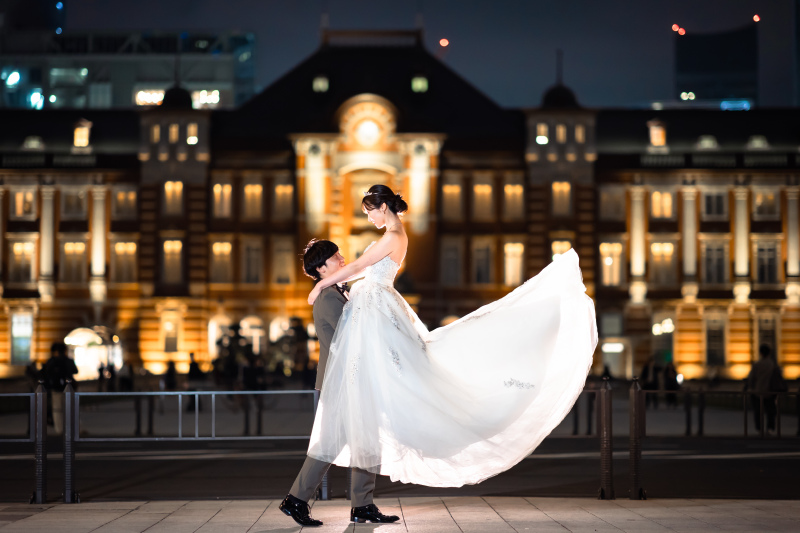 抱っこショットでより華やかに