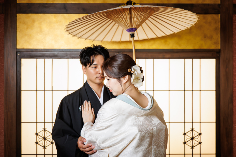 ふたりの傘の下で♡