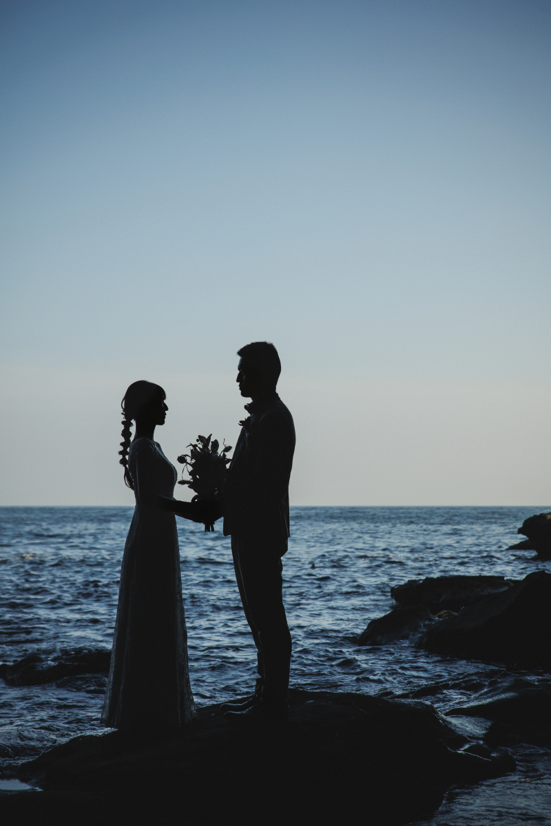 夕暮れシルエット