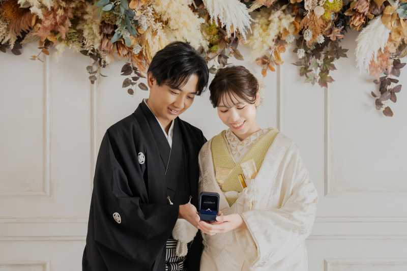 大切な指輪を写真に♡