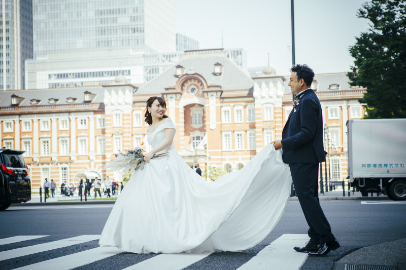 横断歩道での撮影♪