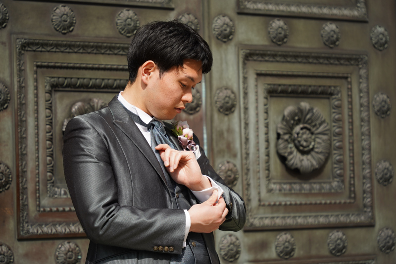 ご新郎様のソロショット！