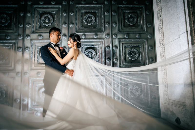 ベールカットが沢山撮れる明治安田生命館♡