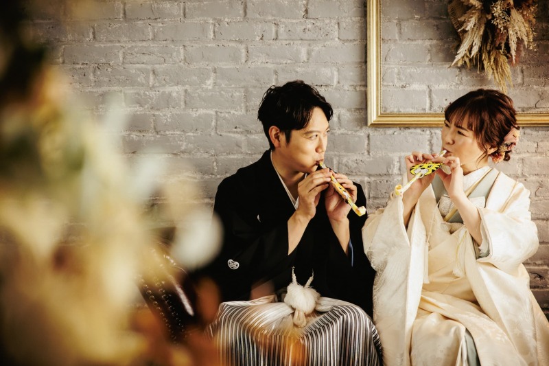 吹き戻しを使って