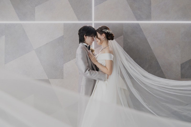 ベールカットもスタジオで撮れちゃう♪