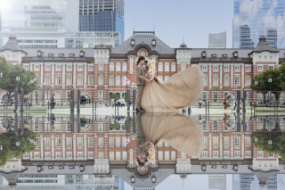 青空と一緒に♡新作カラードレスでお昼の丸の内ロケーション+お得なスタジオ撮影付き