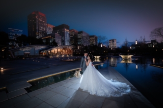 光と影が創るドラマチックな瞬間。東京駅＆和田倉門＆和田倉噴水の夜ロケ撮影