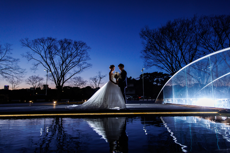 夕陽でシルエット♡