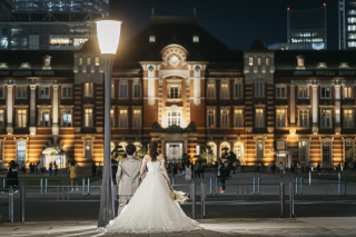 お問い合わせ多数！東京駅夜2ロケーション+スタジオ撮影付プラン