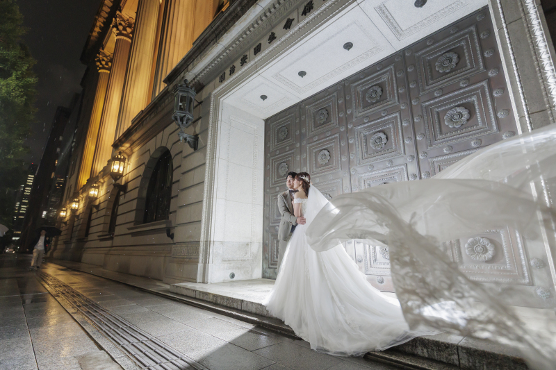 ベールがふわり♡