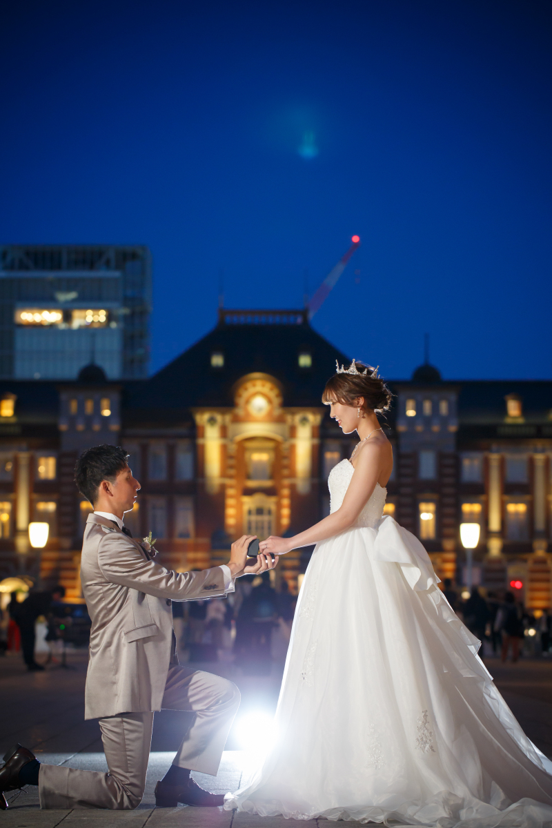 指輪を使用してのプロポーズショット♪