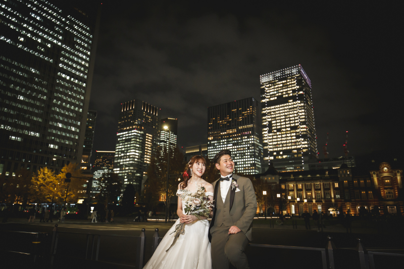 寄りかかりりショット