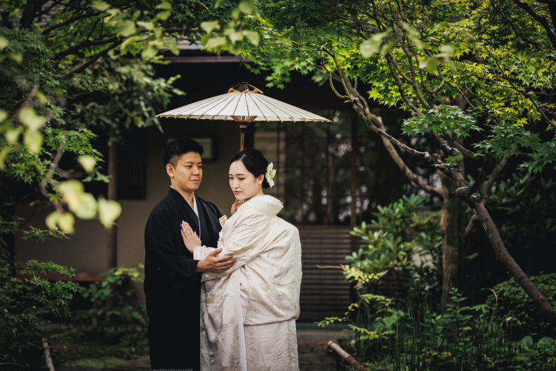 庭園 撮影スタート