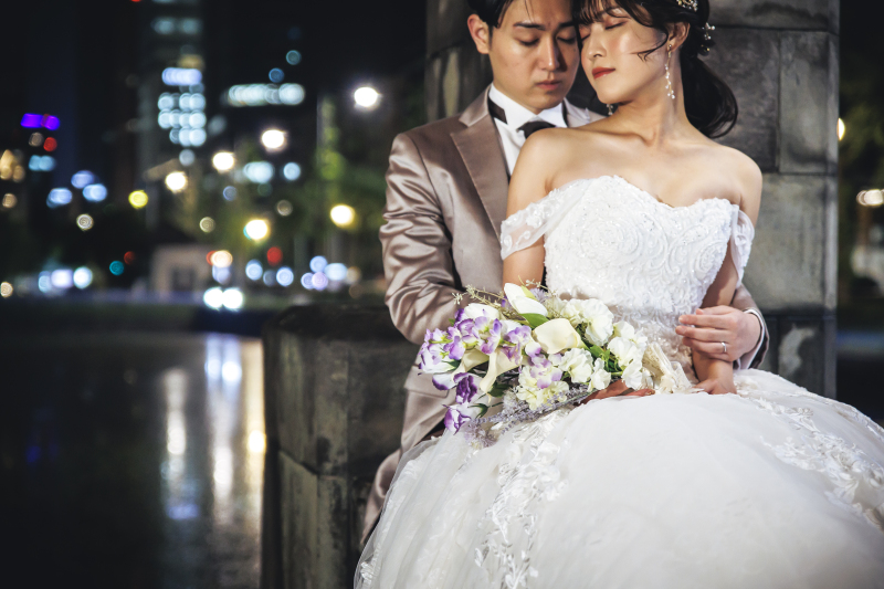 ご持参のブーケで