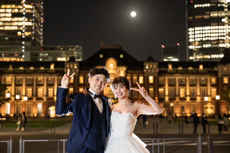 お二人らしいポーズで