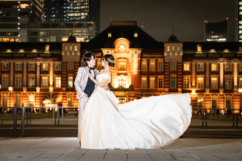 トレーンを靡かせて