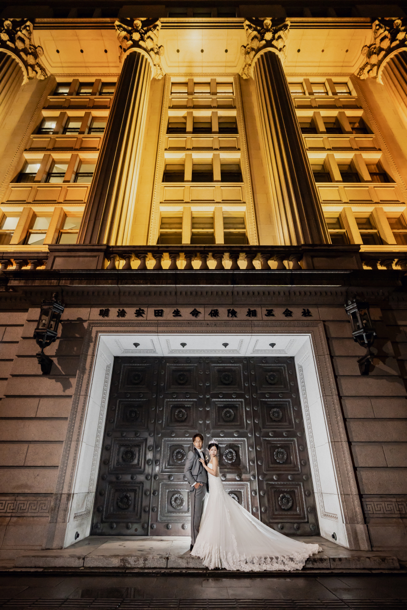 明治安田生命館のライトアップ