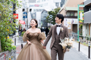 表参道の街並みとスタジオで叶える前撮りプラン