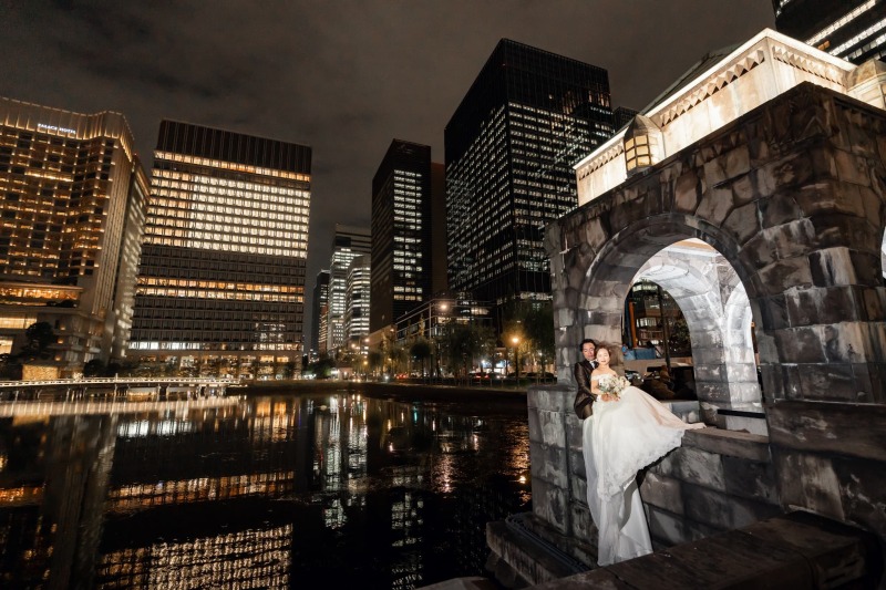 水面に映る灯り