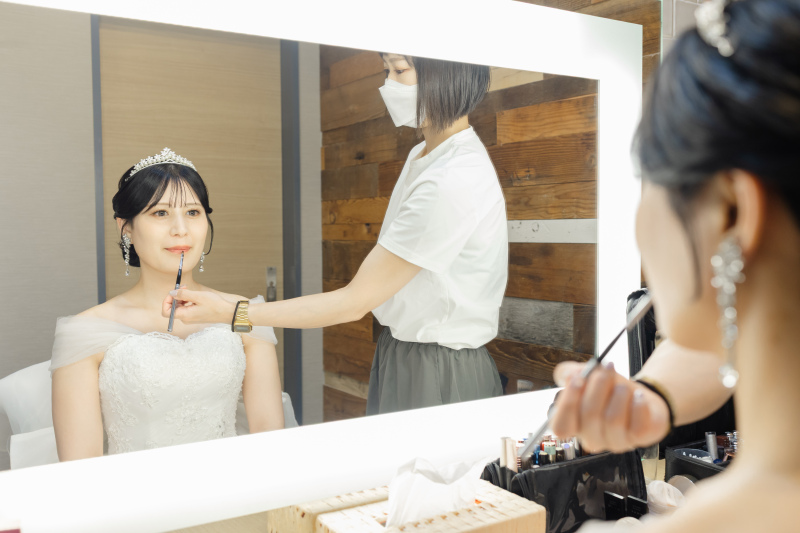 ご新婦様 お支度アップ