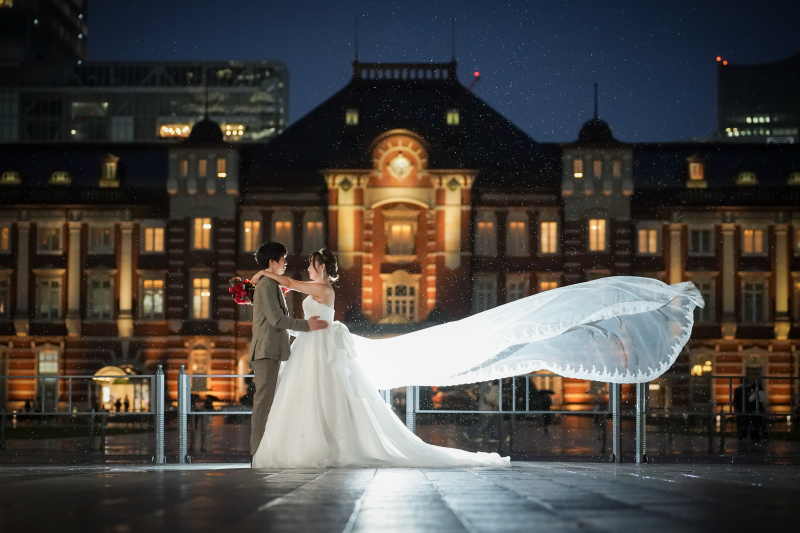 ベールを使用してのショット